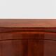 Jules Leleu cabinet in flame mahogany and nickel metal 1930