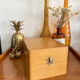 Old wooden plug box