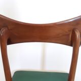 Pair of Green Side Chairs attributed to Ico Parisi for Ariberto Colombo