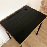 1960s School Desk, New Black