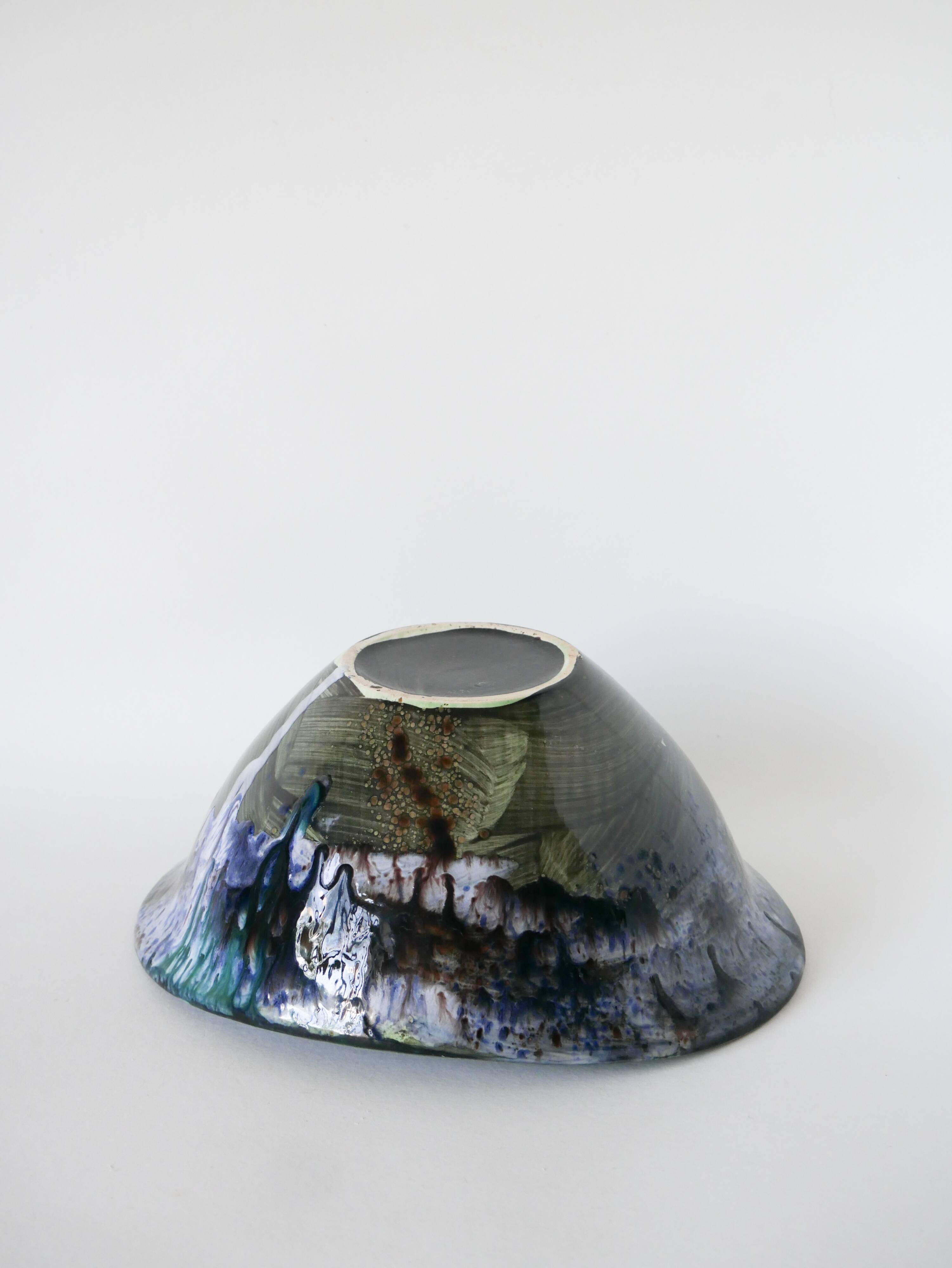 Ceramic salad bowl from Morvan, 1970