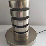 Vintage metal chrome spiral lamp foot
