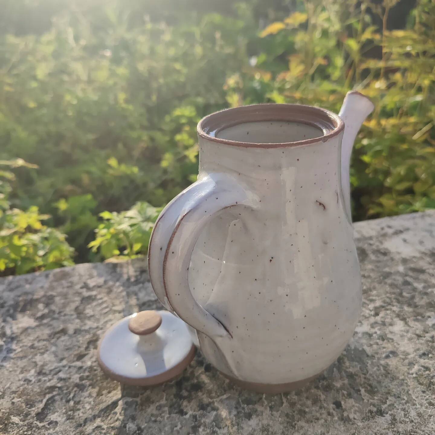 Roger Jacques teapot in Puisaye St Amand stoneware