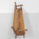 Oak cafe sofa with armrests 160 cm long