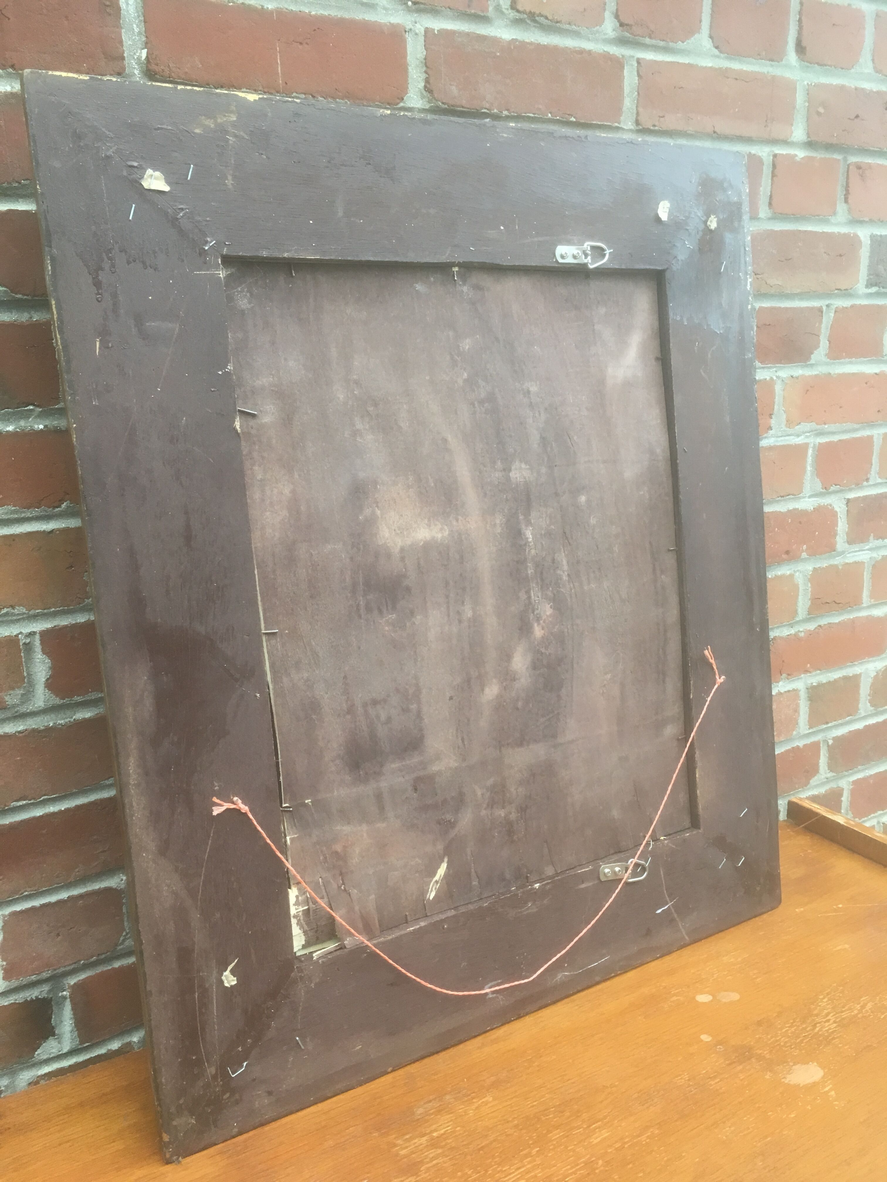 Miroir sculpté bois doré 73x63 cm
