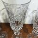Set de 4 flûtes à champagne cristal de Lorraine style Saint Louis