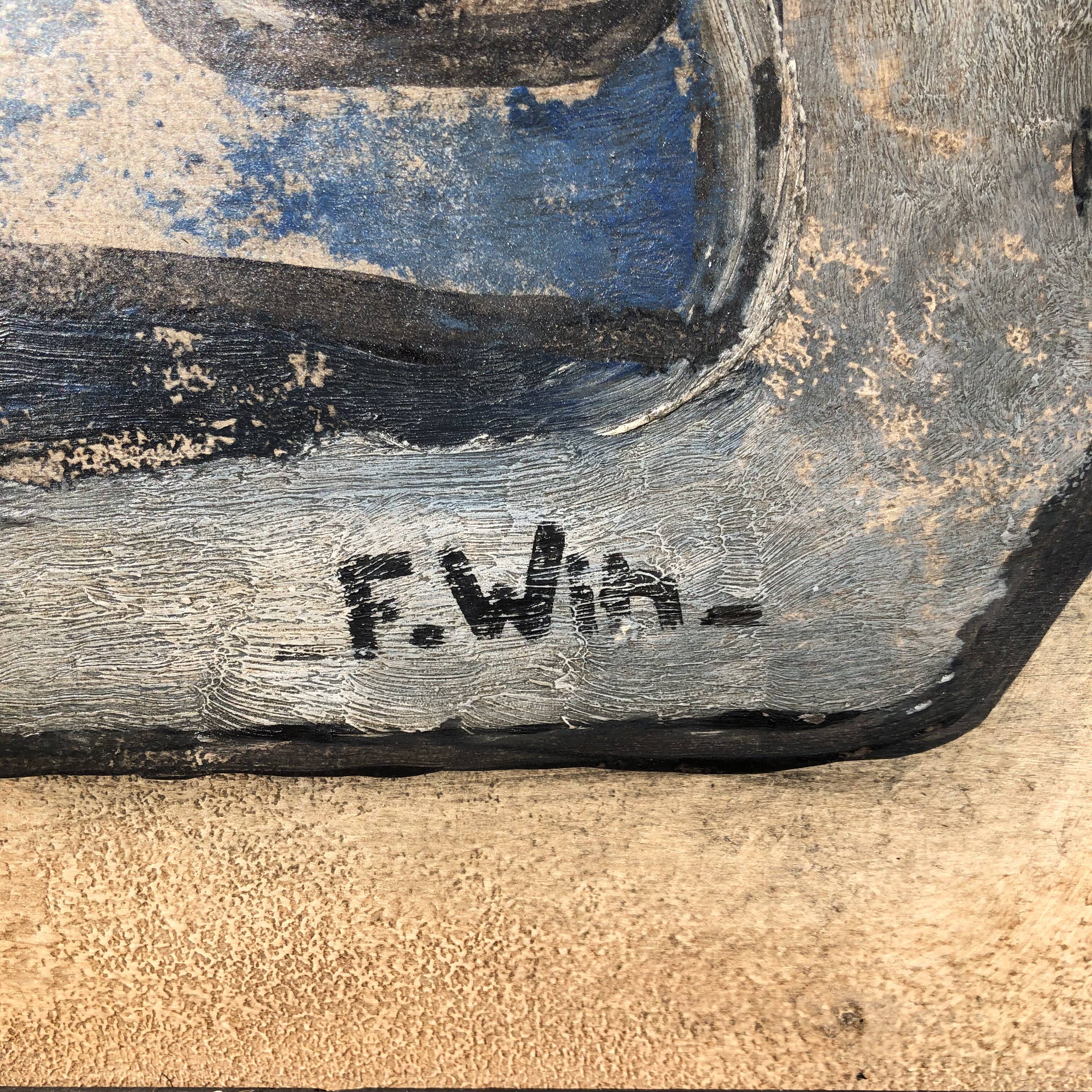 Abstract oil painting