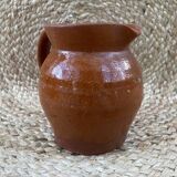 Glazed terracotta pitcher, early 20th century