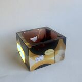 Sommerso Murano Glass Ashtray by Flavio Poli