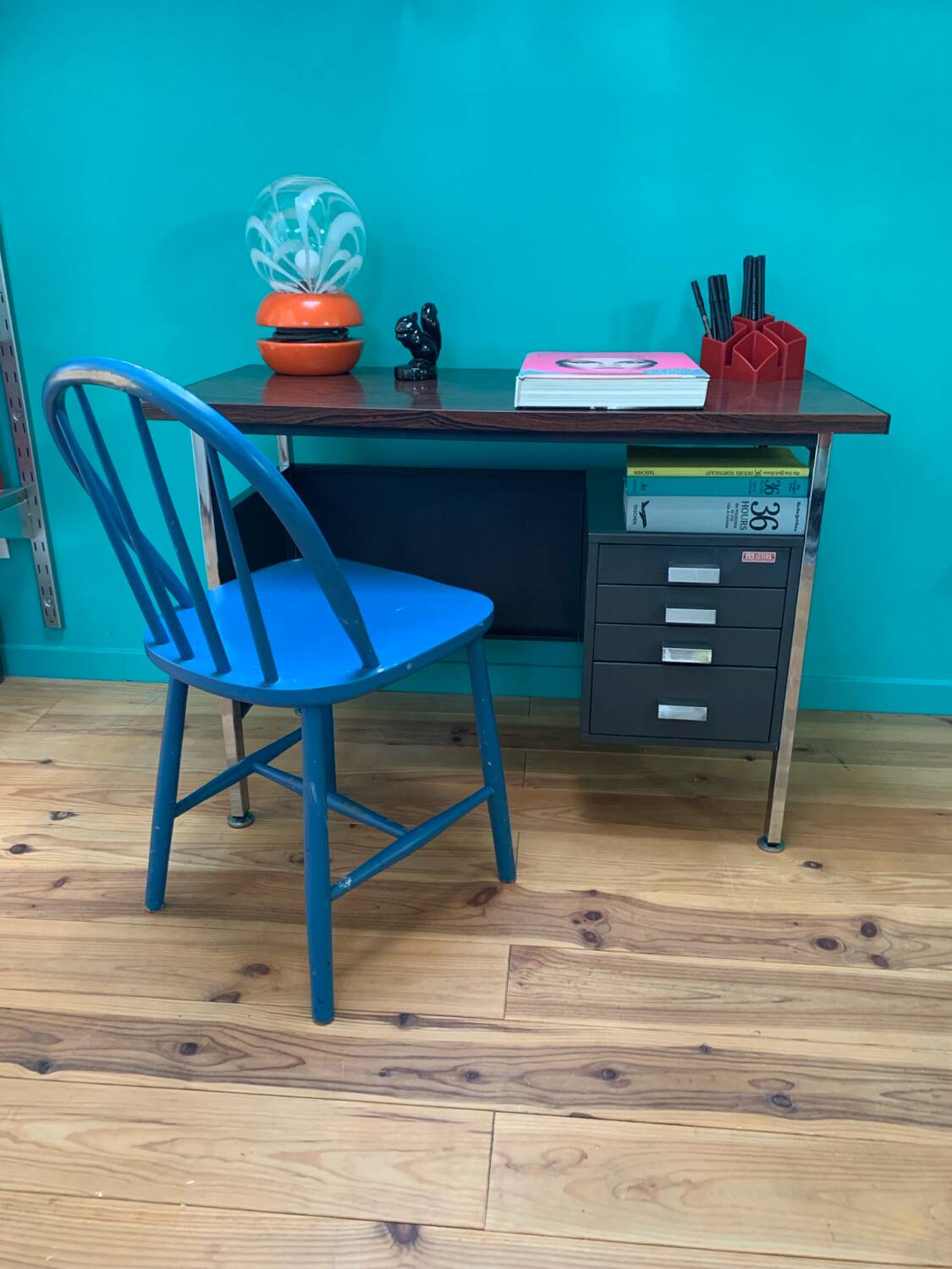 Mid-Century Industrial Vintage Desk