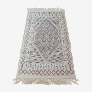 Traditional handmade beige carpet 110x194cm