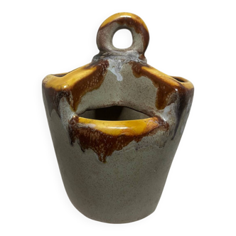 Vintage Vallauris style cutlery pot/vase