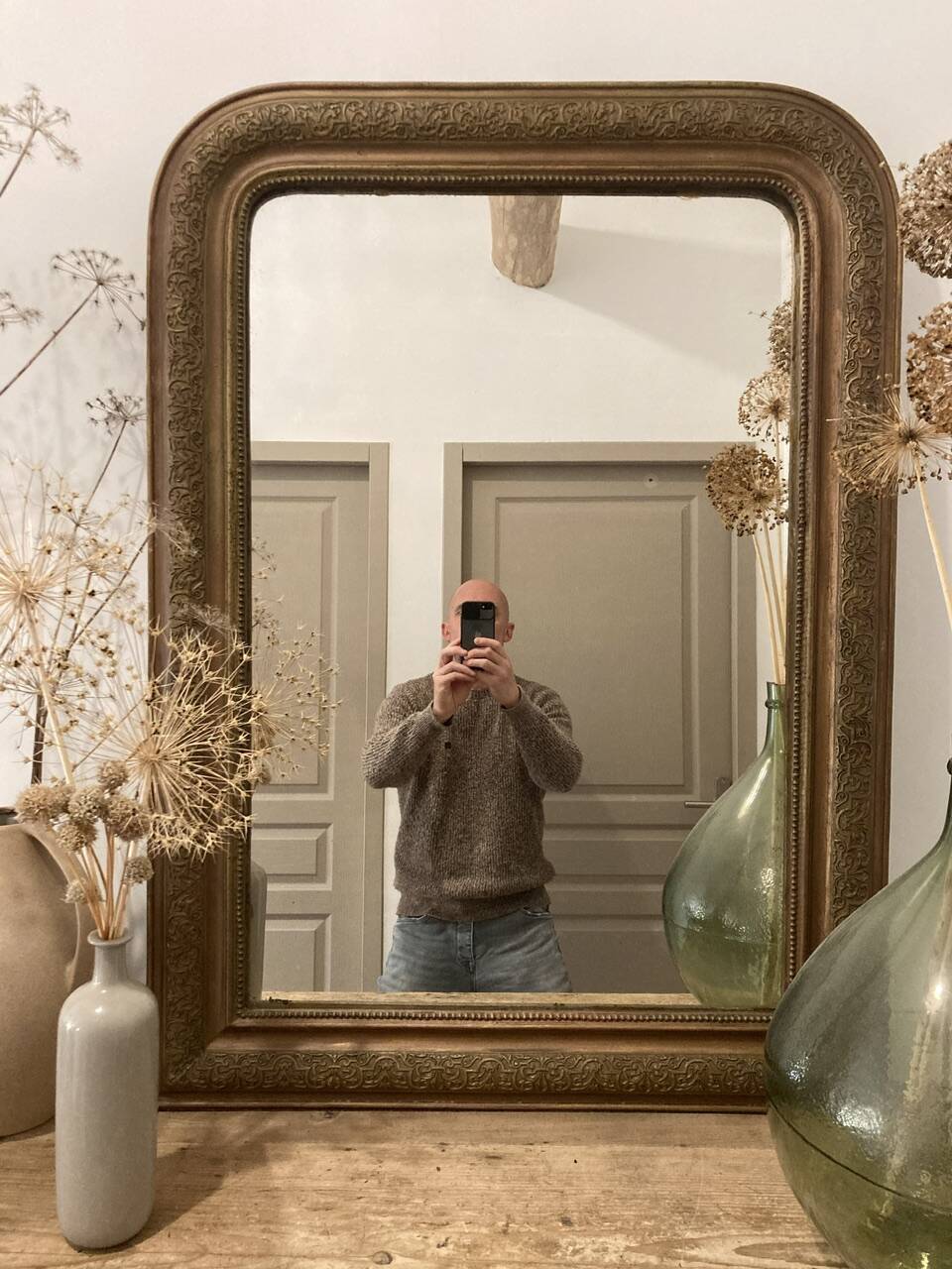 Restored old mirror