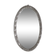Oval mirror with silver frame, art nouveau, 1900