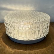 Vintage Glass Wall or Ceiling Light, 1970s