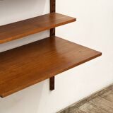 Small Mid-Century Modern Wall Unit,  Royal System with  Desk, Poul Cadovius for Cado, Denmark, 1950s