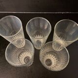 Set of 5 glasses