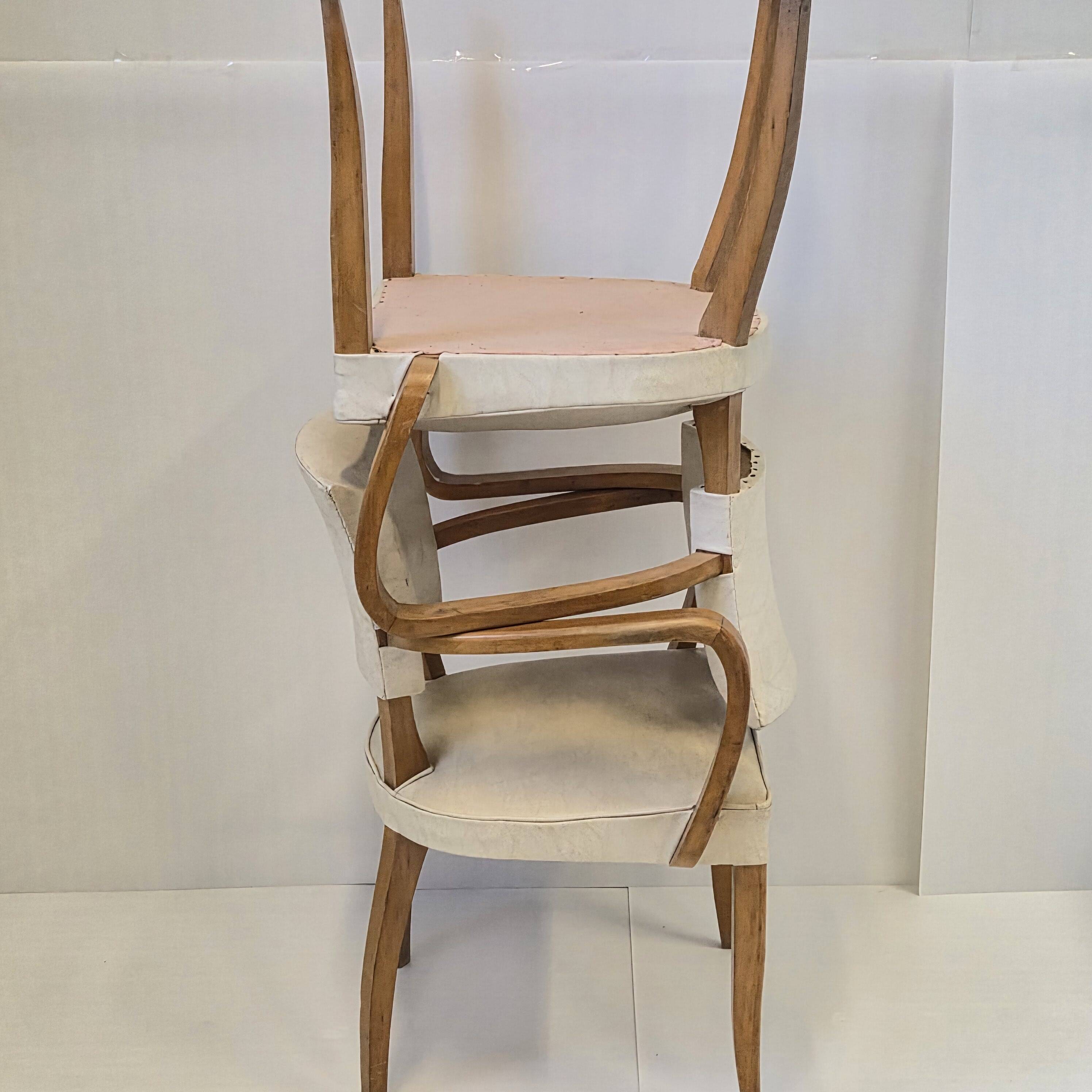 Pair of vintage 1950s bridge chairs