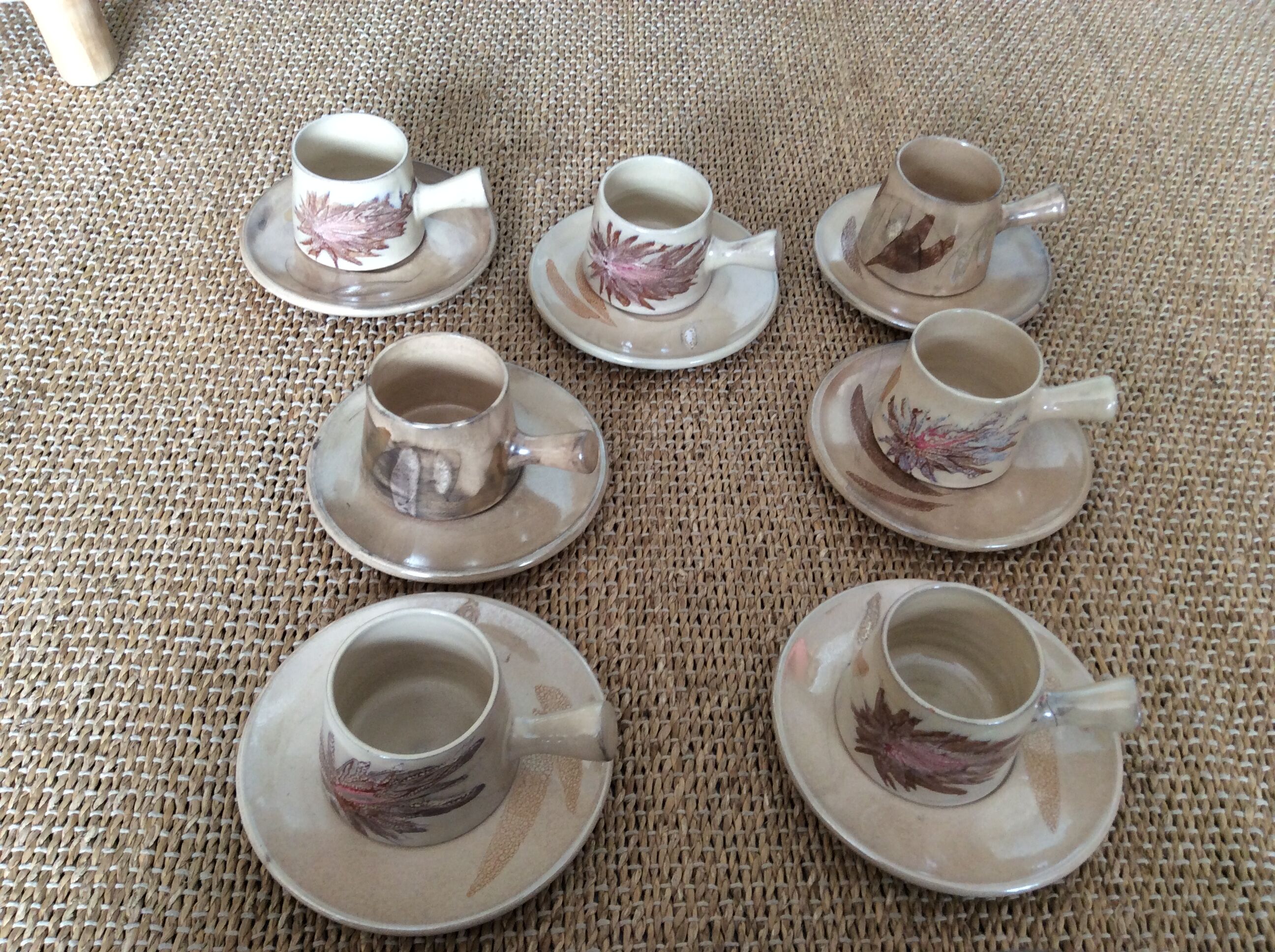 7 Vallauris coffee cups