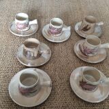 7 tasses à café Vallauris