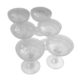 6 champagne cups