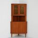 Cabinet d'angle en teck des années 1950