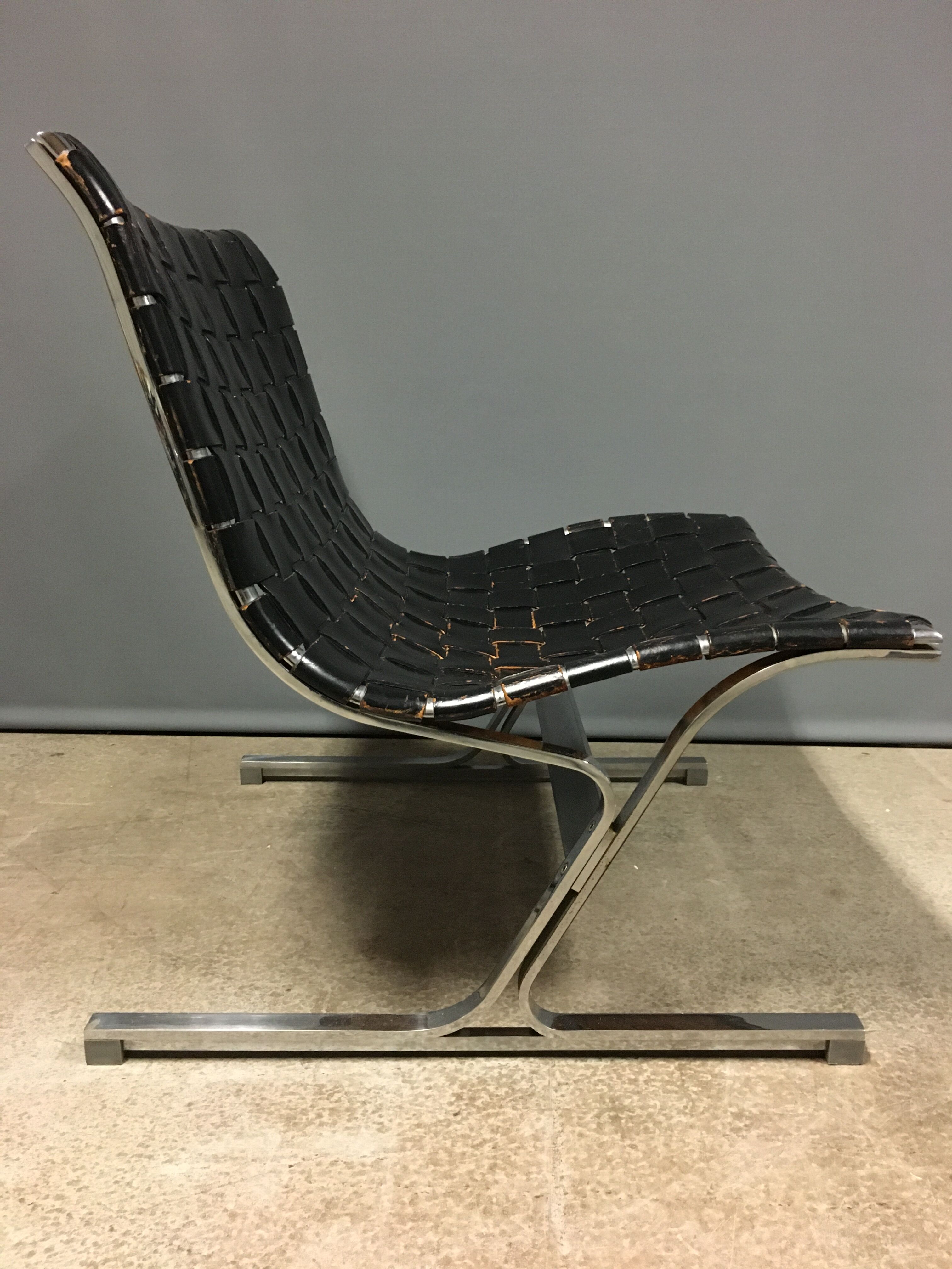 A pair of ross littel luar lounge chairs for icf de padova, italy, 1965
