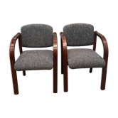 Paire de fauteuils, années 80