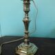 Lamp to lay, black leather lampshade - Art Deco