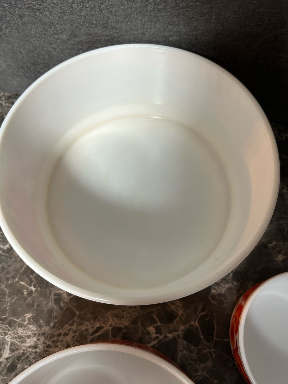 Vintage lotus arcopal salad bowl