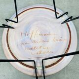 Side table and vase signed MC Treinen ceramic from Vallauris 1950s