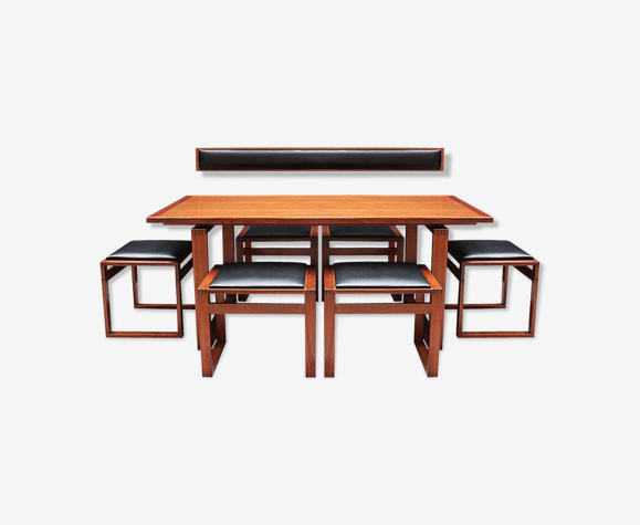 Danish Teak Lounge Dining Table And Stool Chairs By Erik Buch Selency Danish Teak Lounge Dining Table And, Lounge Round Table And Chairs