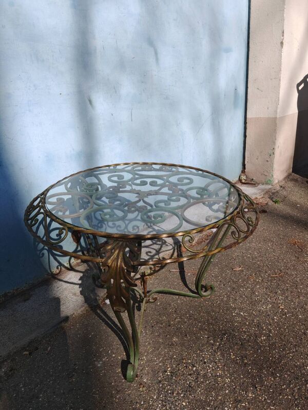 Table basse fer forgé 1940