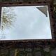 19th century carved solid wood mirror with beveled glass, 100x80cm