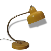Lampe vintage  60 tôle laquée et laiton