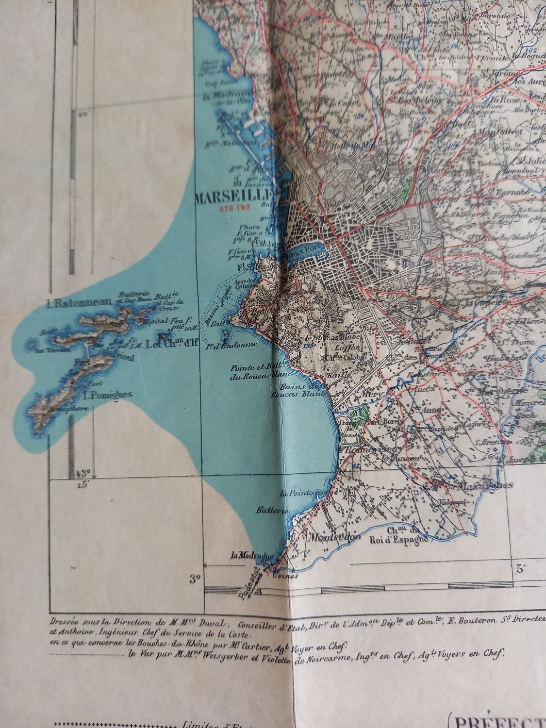 Marseille map 1/100000