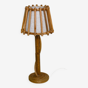 Mid-Century moder pencil reed table lamp