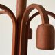 Suspended Sputnik counterweight lamp with 5 arms in teak by Domus, 1970s, Italy.