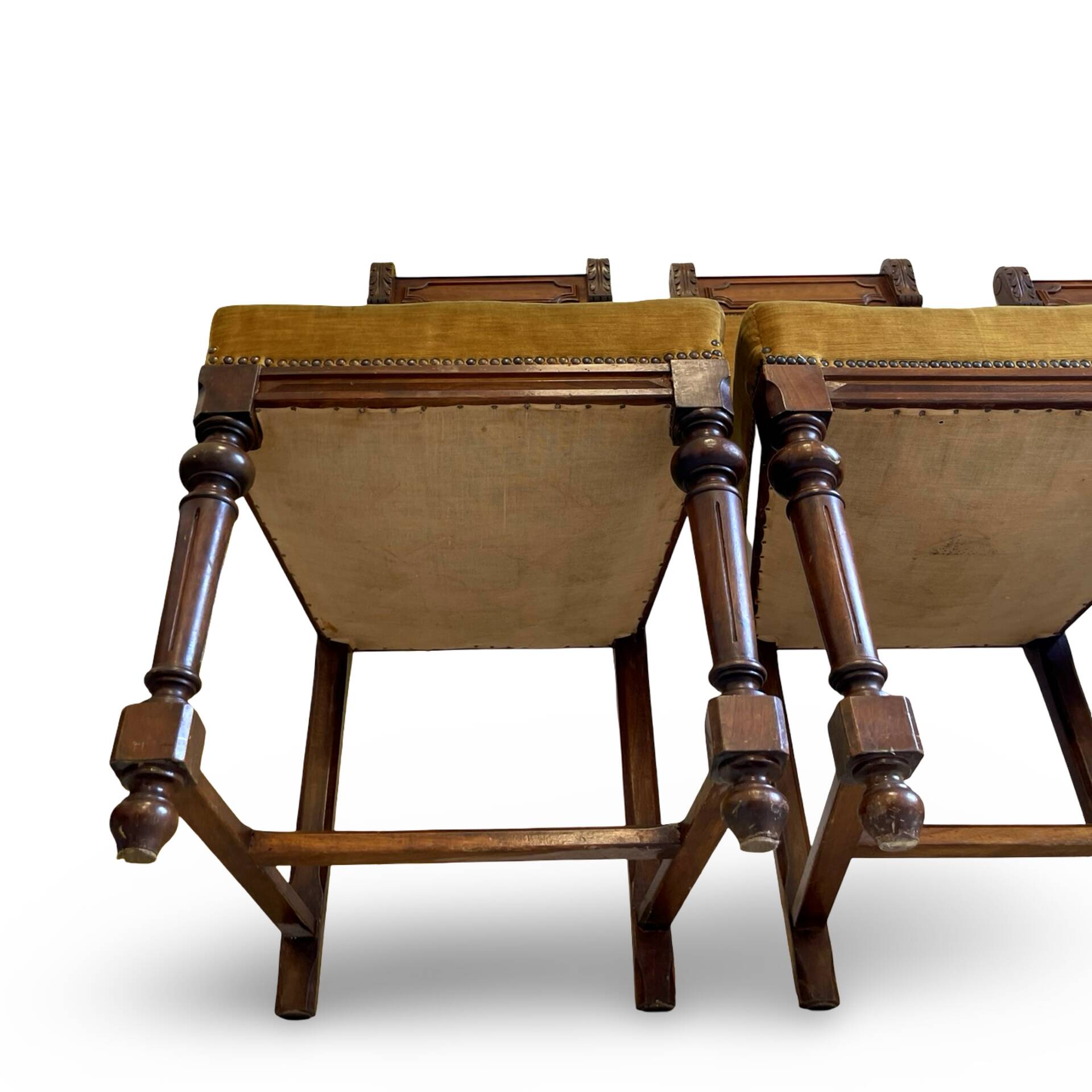 four Victorian dining chairs