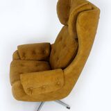 Fauteuil lounge pivotant restauré de Up Zavody, Tchéquie, 1970