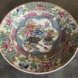 Porcelain plate from canton of china floral decoration 23 cm