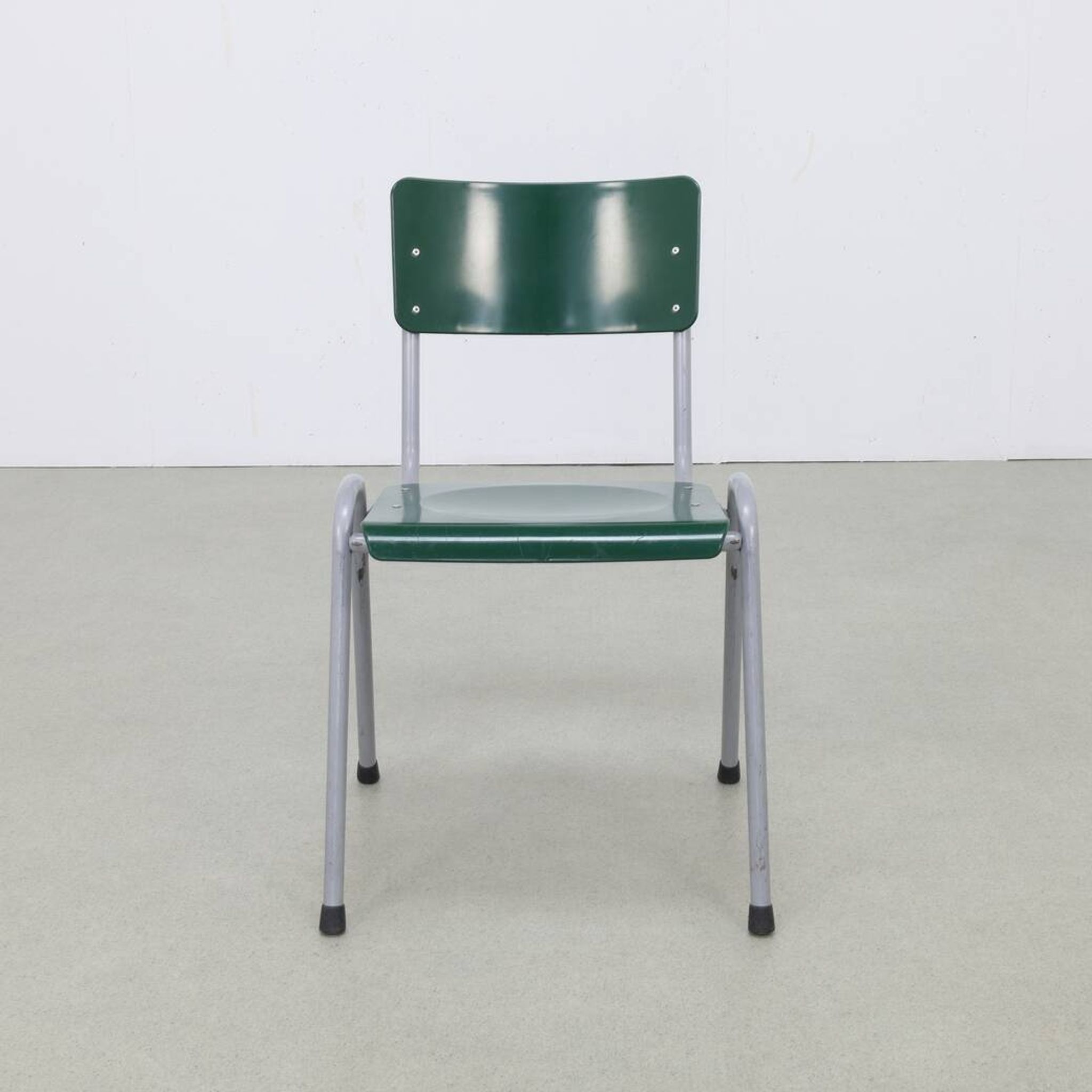 3x Dining Chair Industrial Vintage School Chair, 1970s