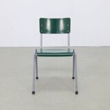 3x Dining Chair Industrial Vintage School Chair, 1970s