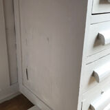 Children's desk painted in gray