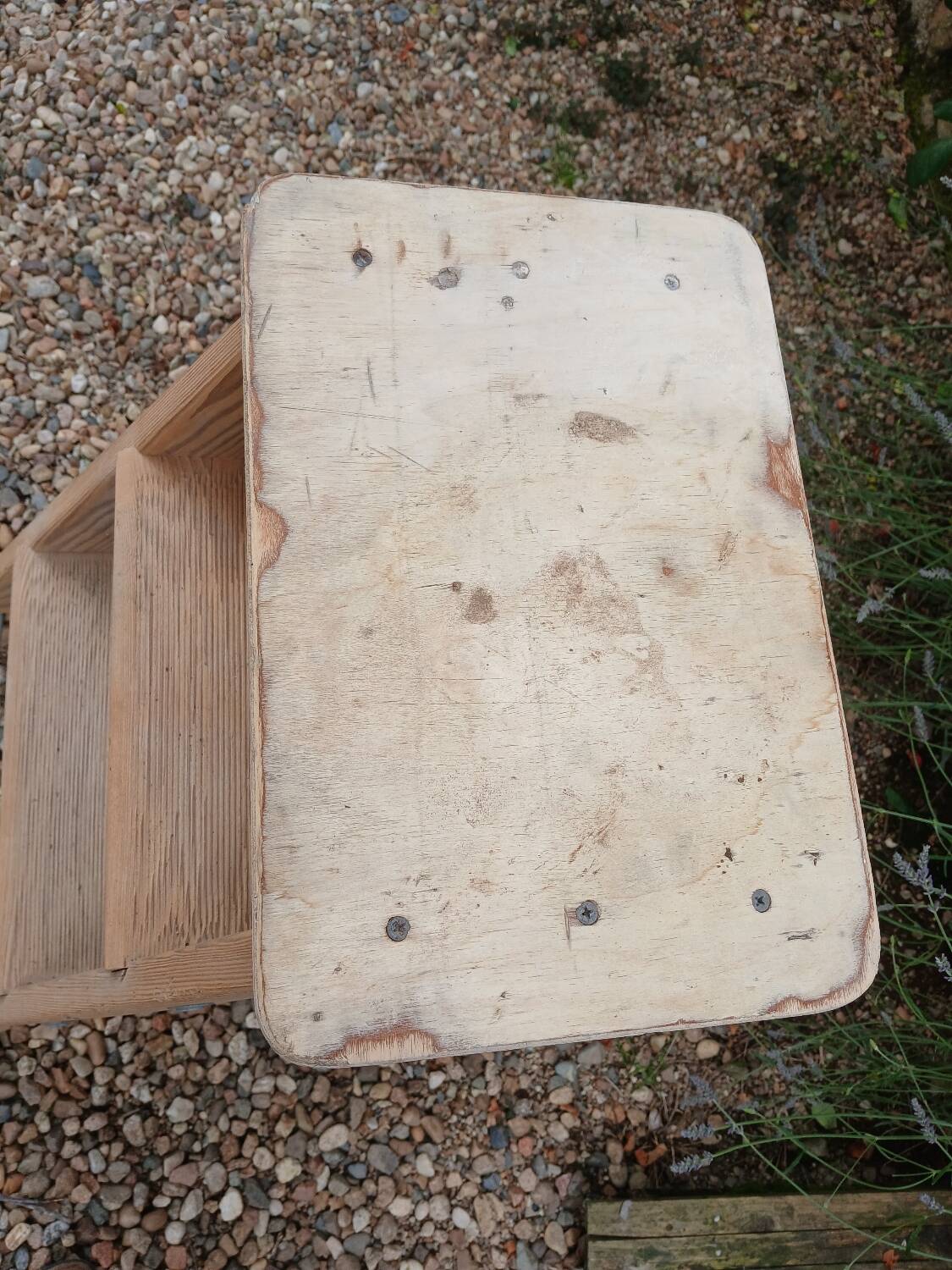 Antique wooden stepladder