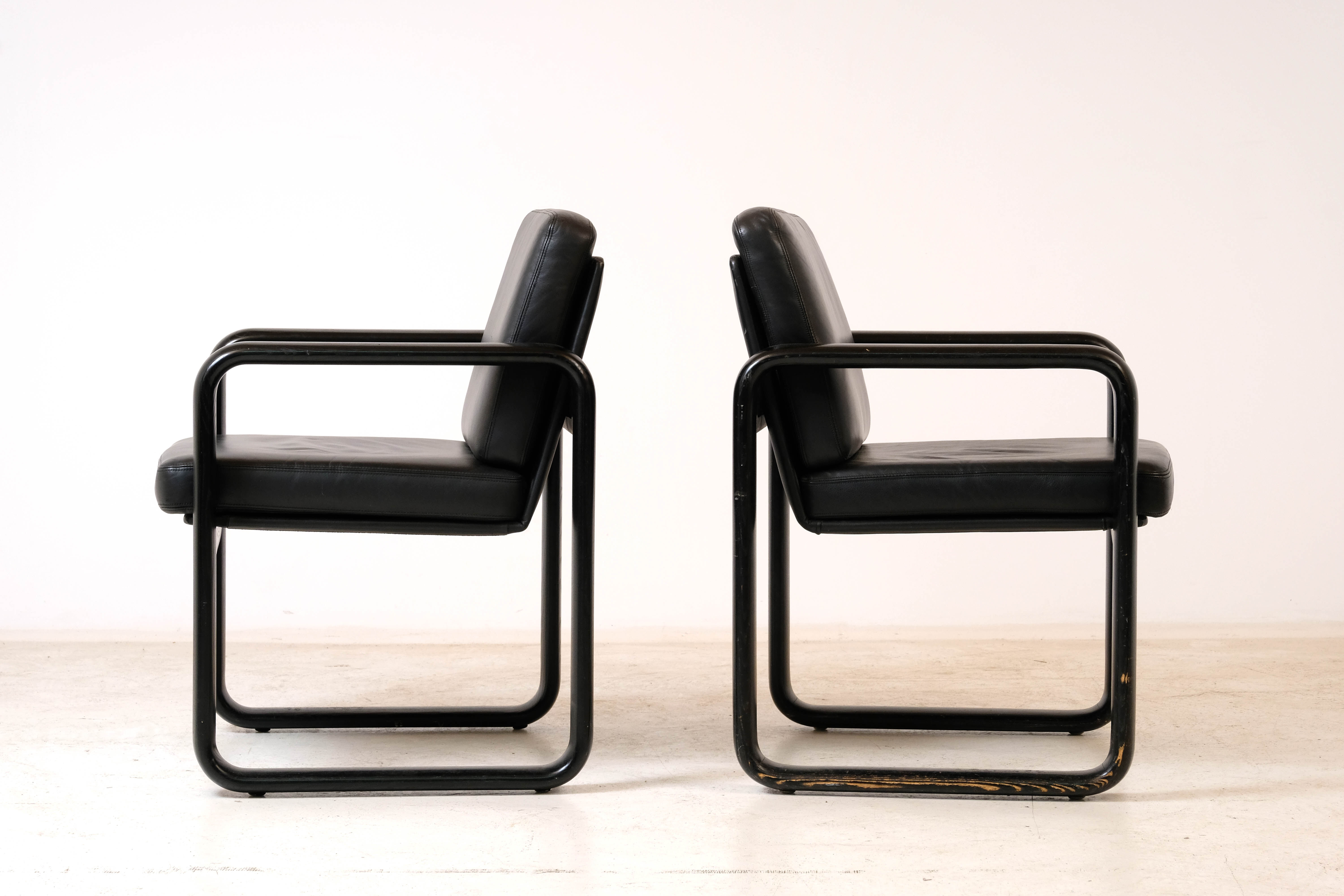 Pair of Rosenthal Studio Line armchairs by Burkhard Vogtherr 1970's