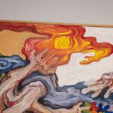 Abstract painting of a figure under the sun - 1 of 2