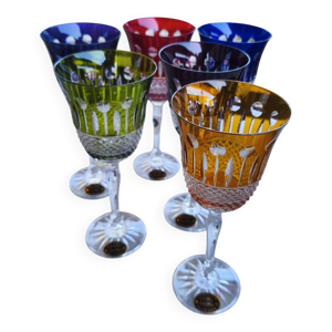 6 verres en cristal de - manufacture