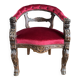 fauteuil de bureau de bureau ancien sculpté