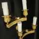 Pair of wall sconces in Restoration style, early 19th century - gilded bronze signed MENE.